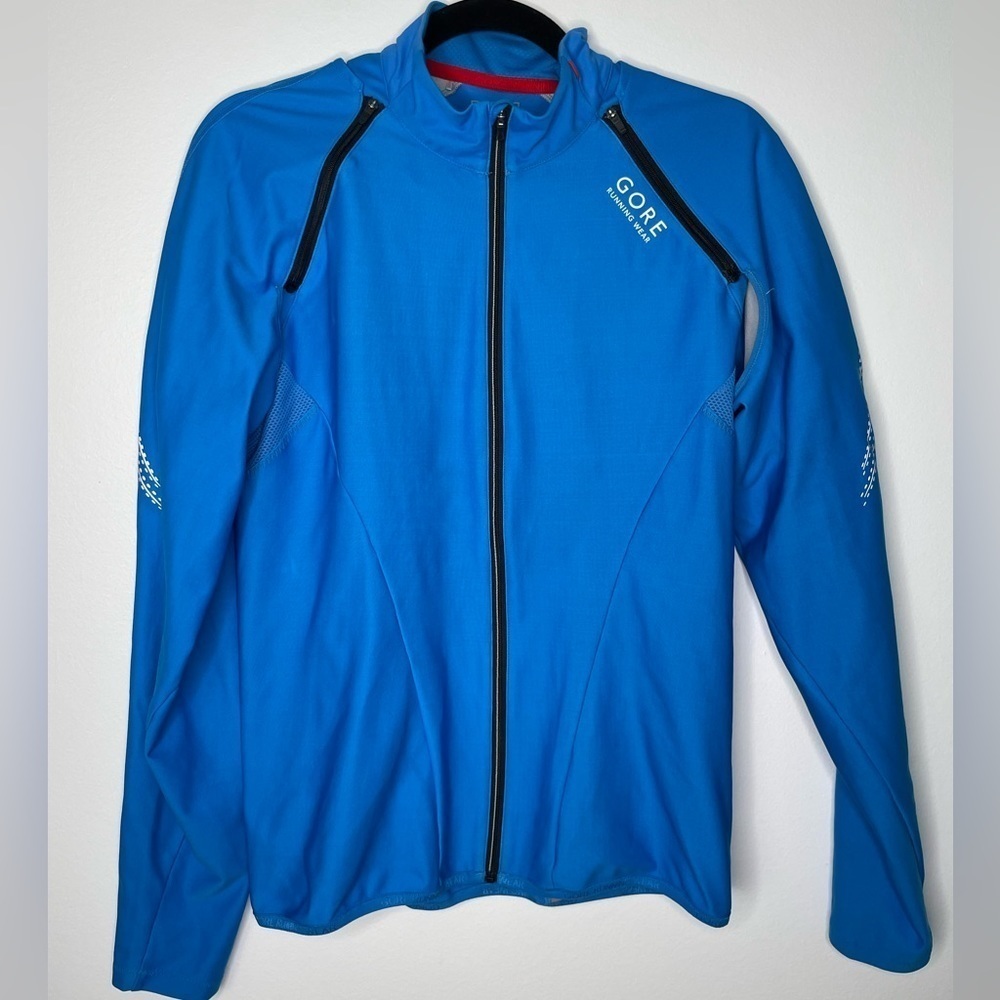 GORE running bike wear windstopper Soft Shell Zip Cycling detachable Jacket